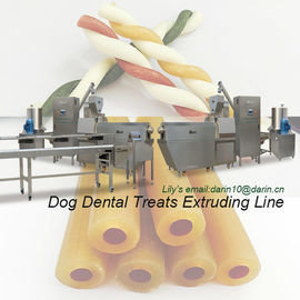 Hond het Kauwen behandelt de Machine van de Snackextruder, het Voedsel voor huisdierenproductielijn van Sus